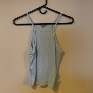 Baby Blue Cropped Cami Tank Top